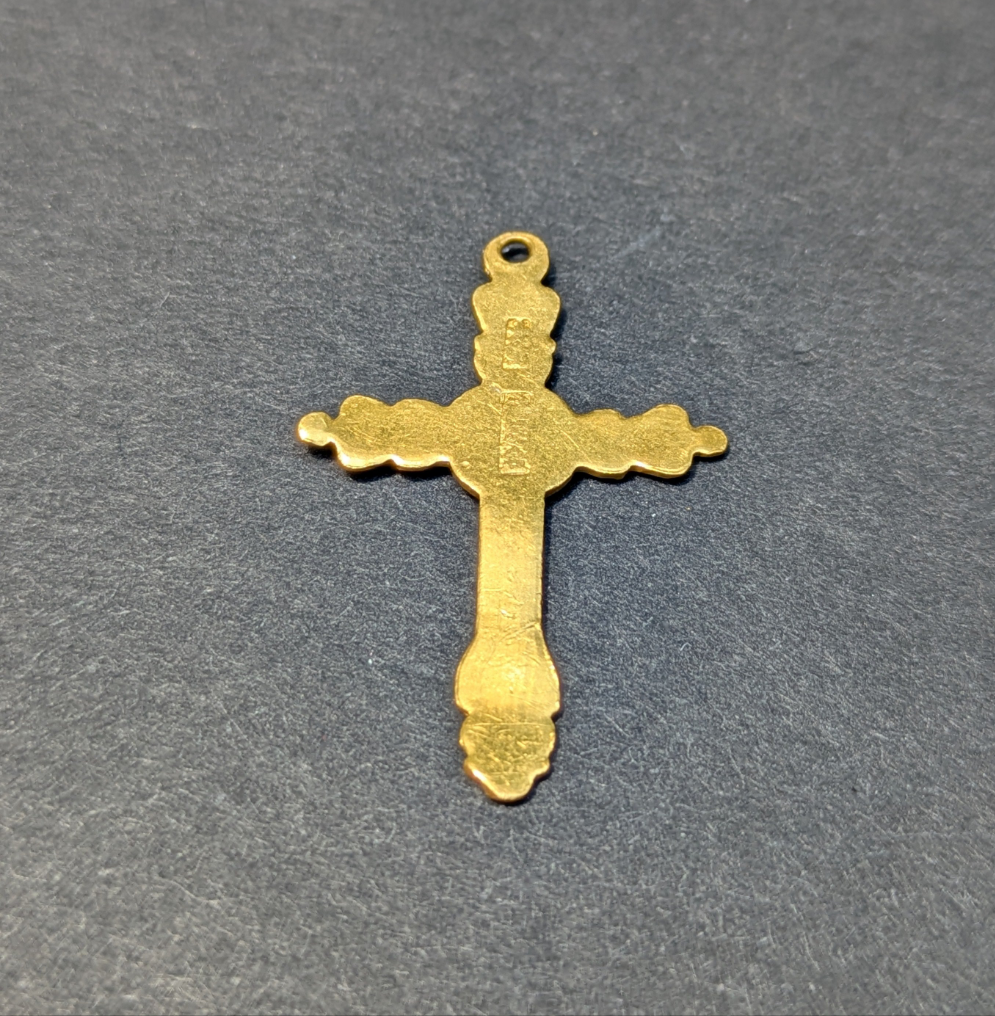 22kt Vintage Crusifix/Cross Pendant