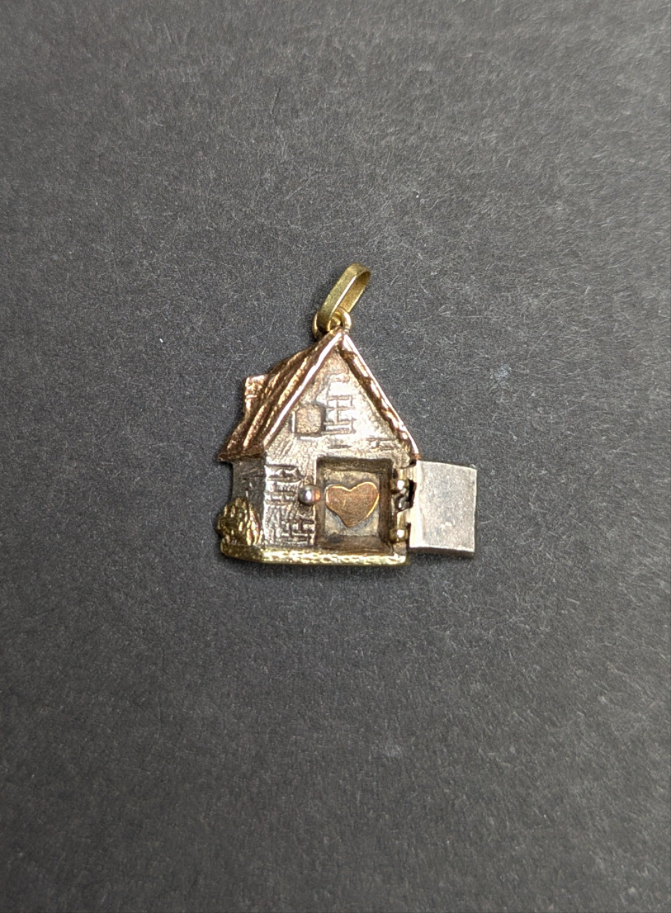 Silver and Gold Cabin with Door that Opens to a Heart