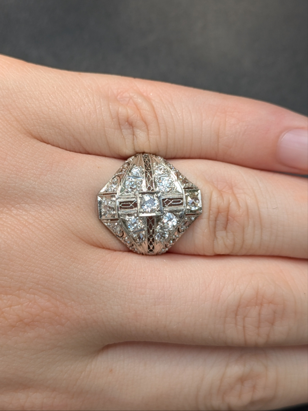 Platinum OEC Diamond Fantastic Fillgree