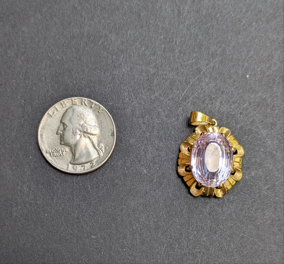 14kt Kunzite Pendant