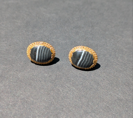 Banded Agate Earrings