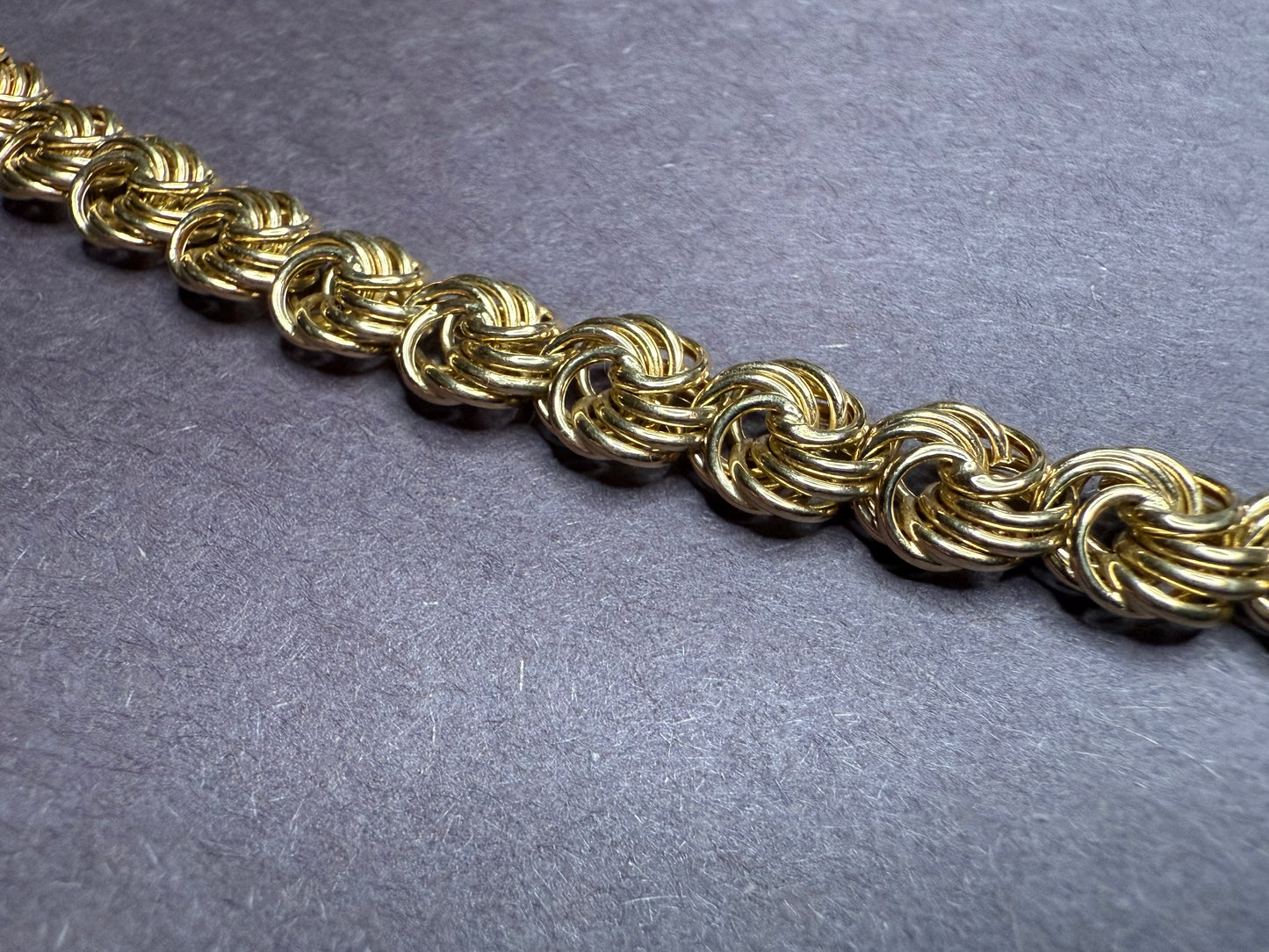 14k Vintage Swirls Bracelet