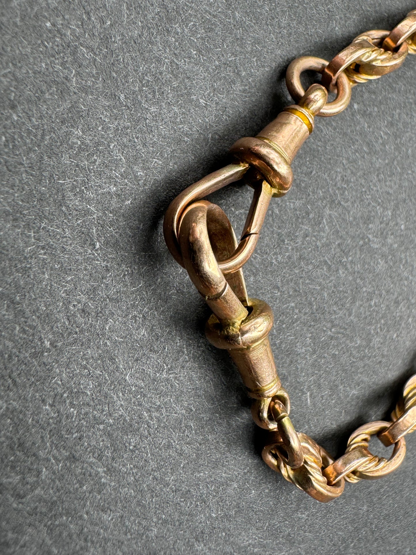 9k English Rose Gold Blended Love Knot Chain