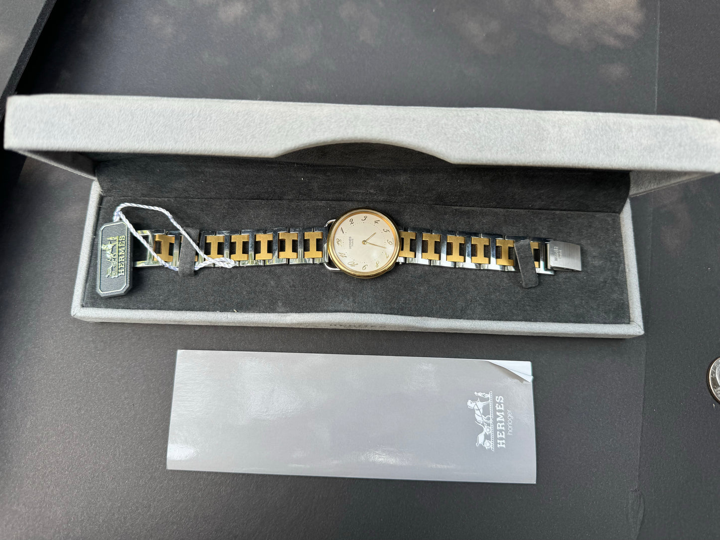 Vintage Hermes Arceau Large Quartz Watch