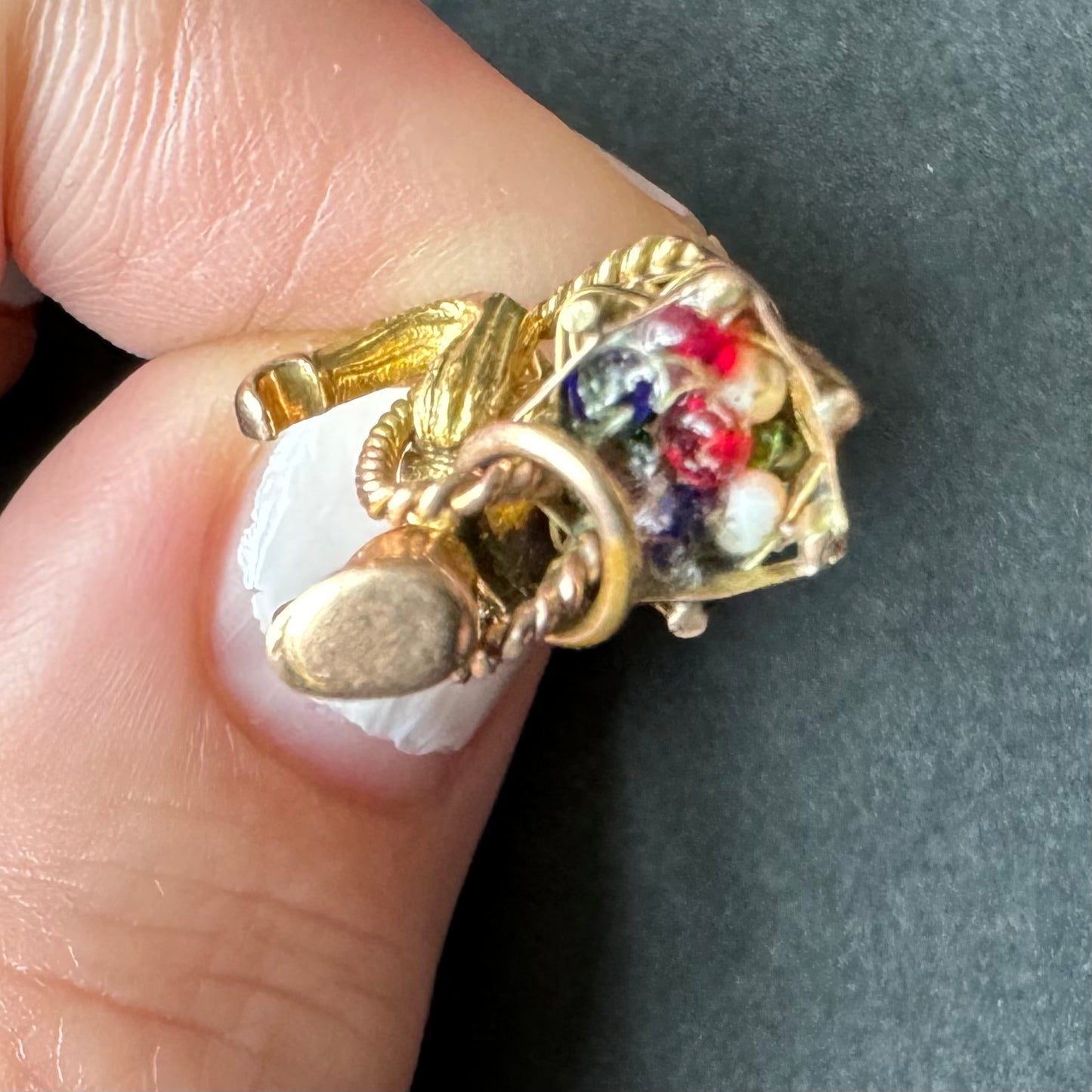 Gold Farmer and Basket Charm