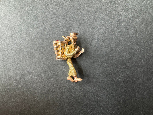 Gold Farmer and Basket Charm