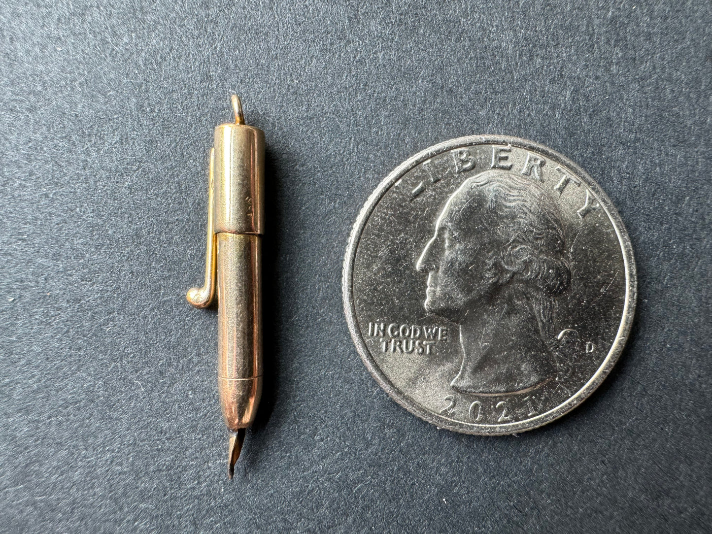 Fountain Pen Charm 14k