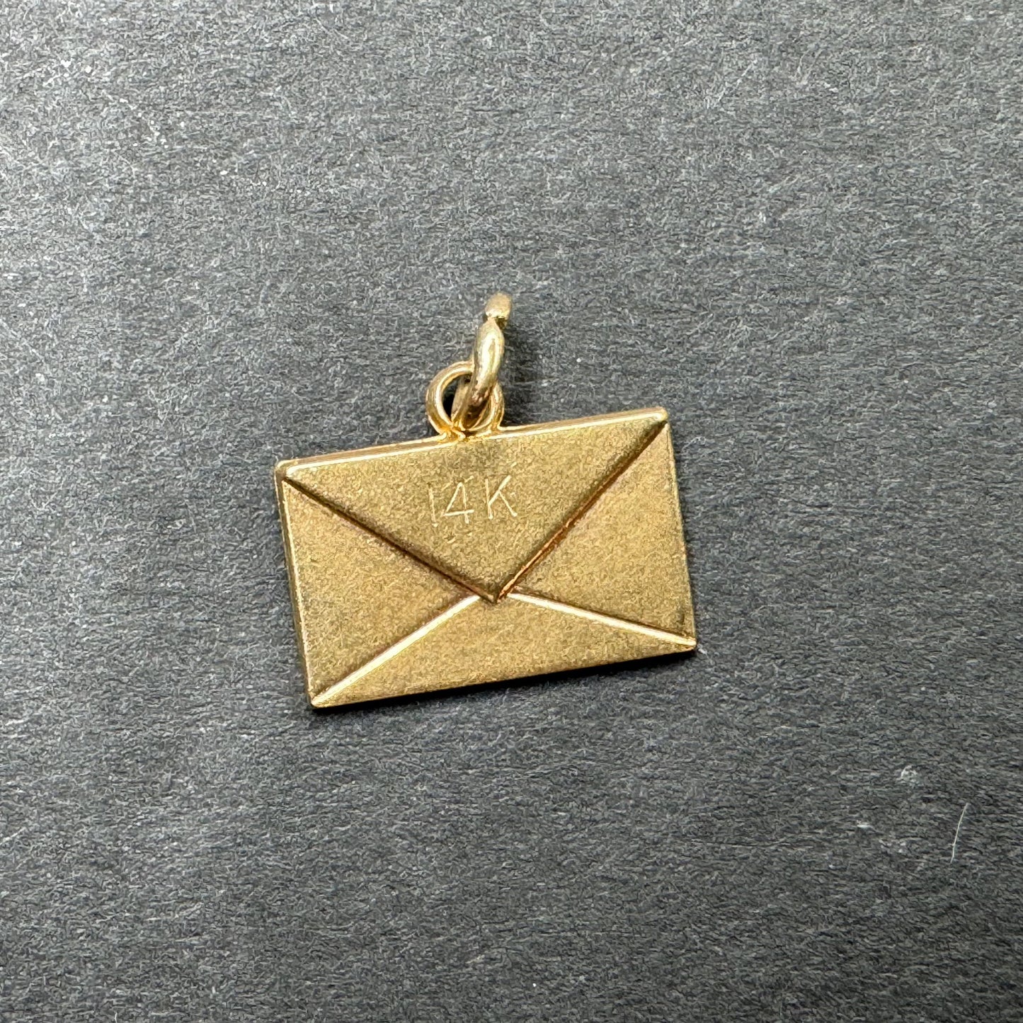 14k Happy Birthday Envelope Charm