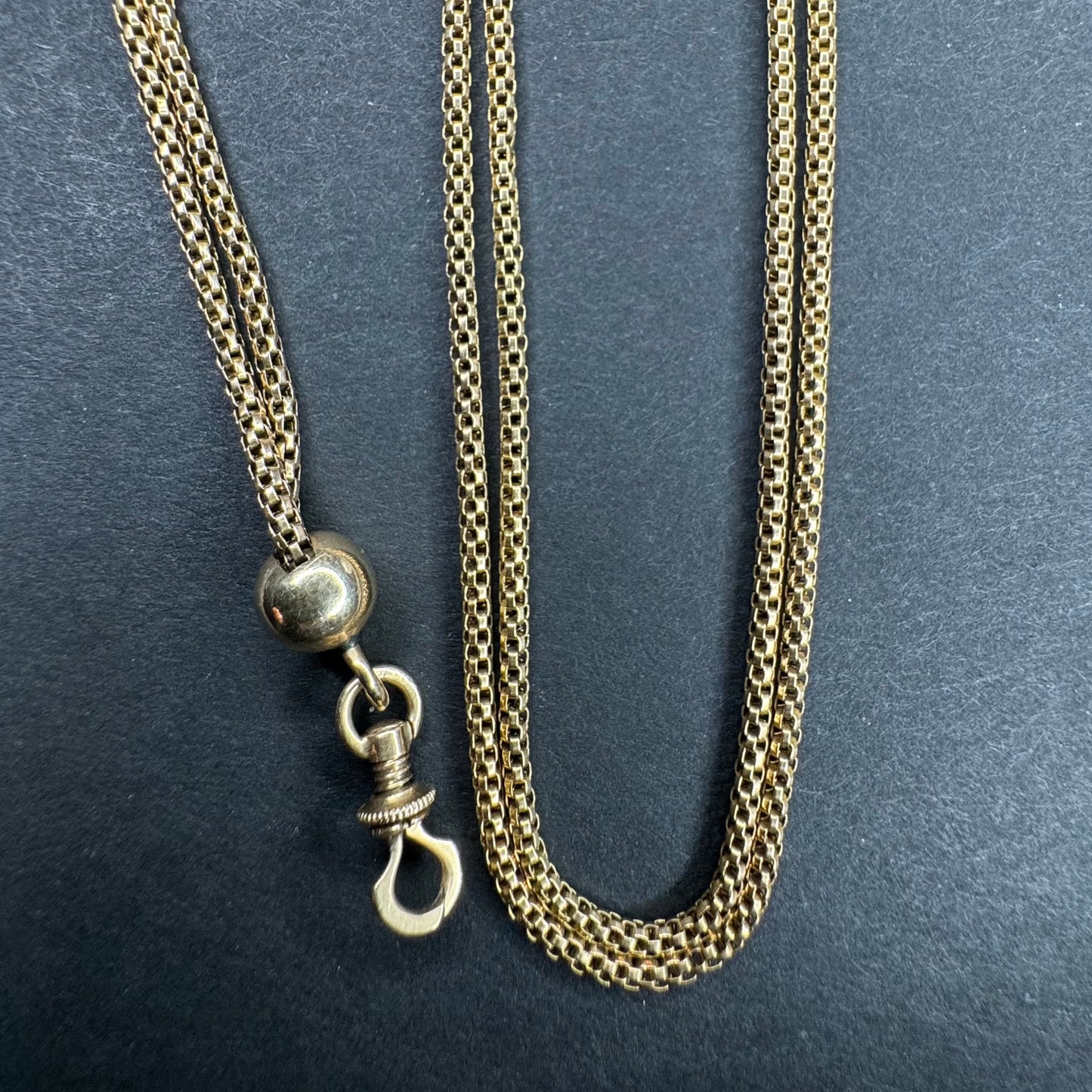 14k Watch Chain with Turn Lock