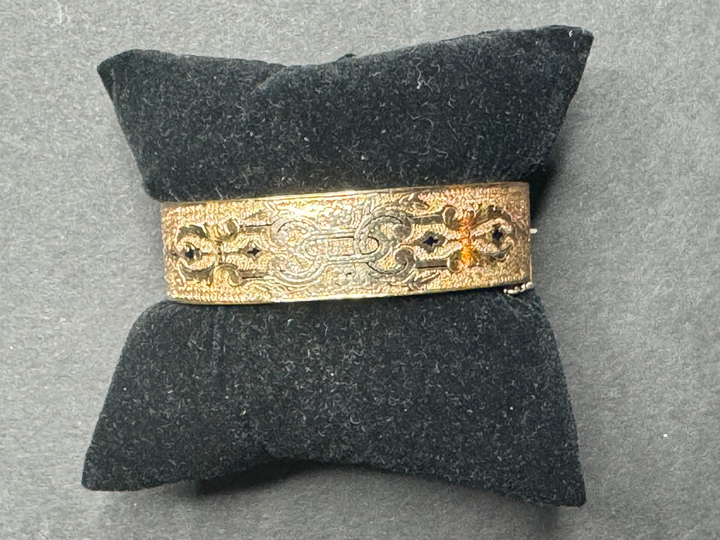 Victorian 1874 Gold Filled and Enamel Wedding Bracelet