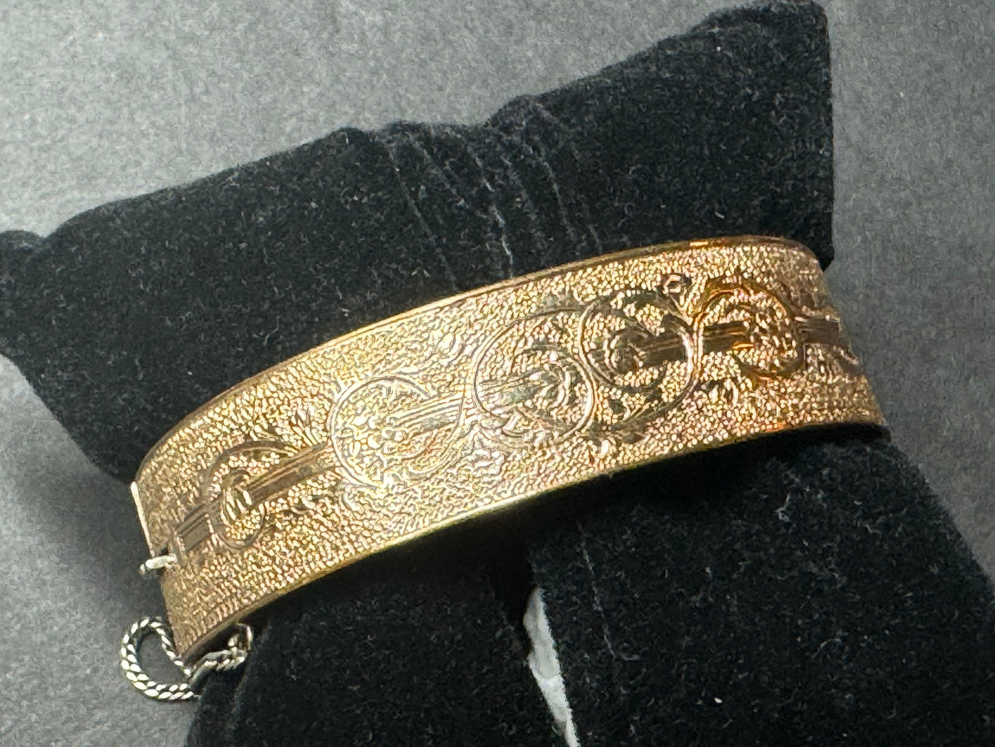Victorian 1874 Gold Filled and Enamel Wedding Bracelet
