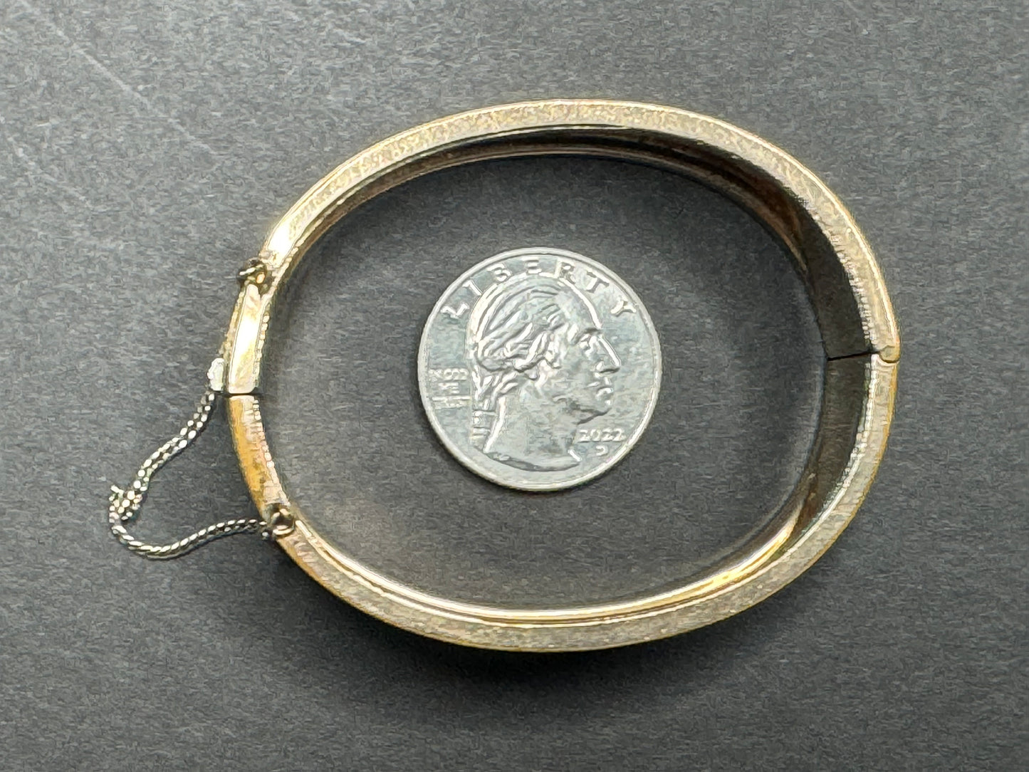 Victorian 1874 Gold Filled and Enamel Wedding Bracelet