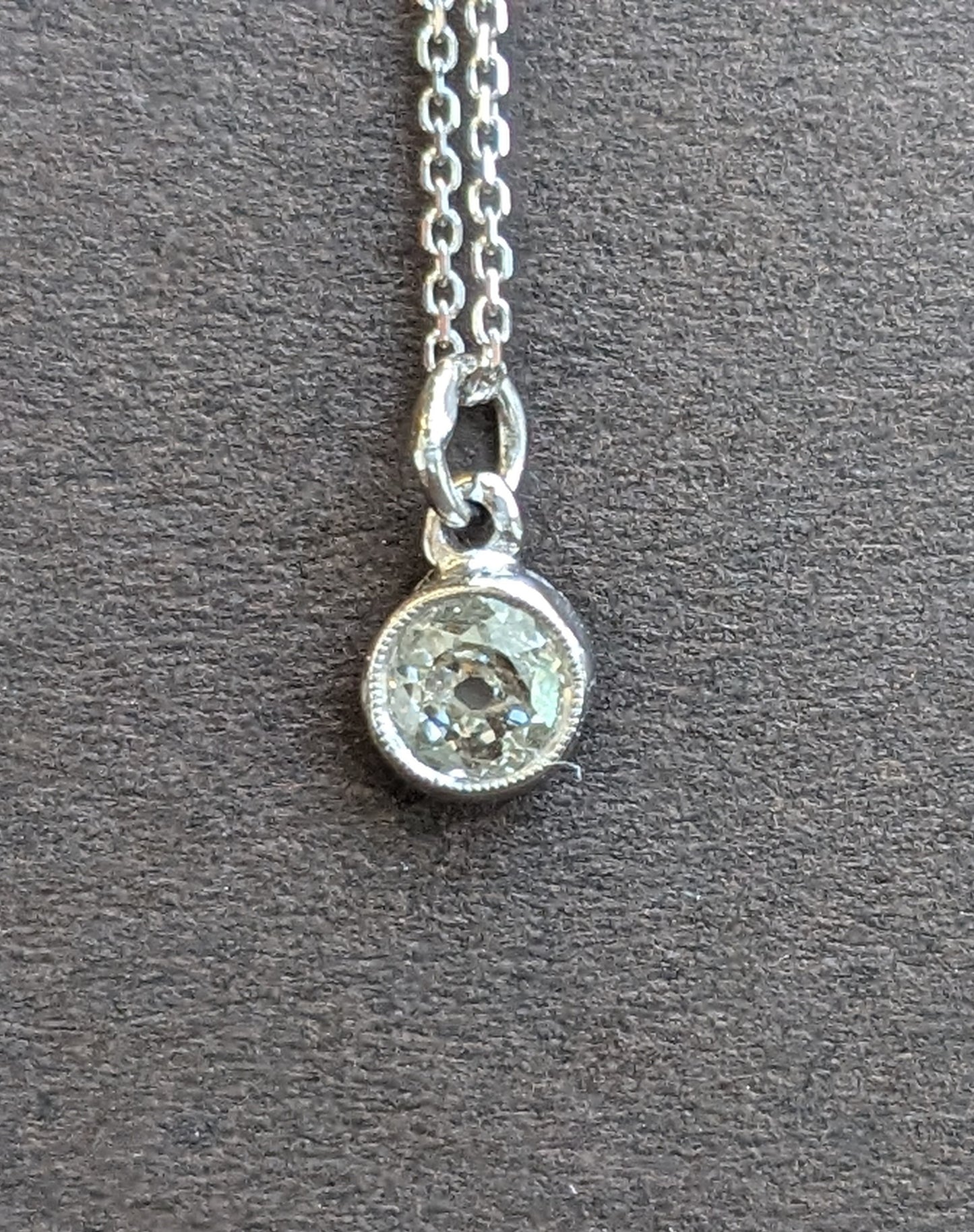 14kt Diamond Solitaire Necklace