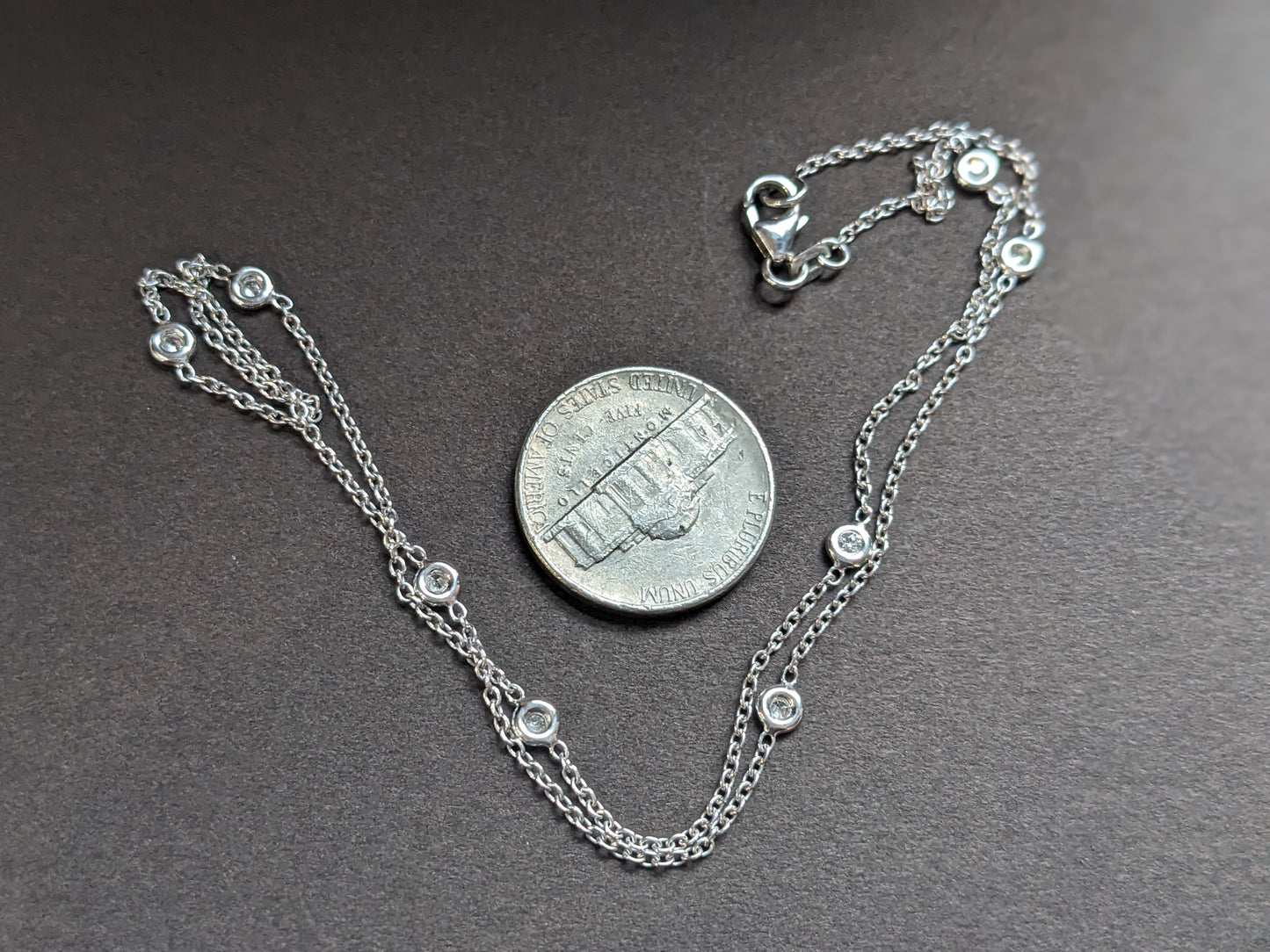 Diamond by the yard necklace