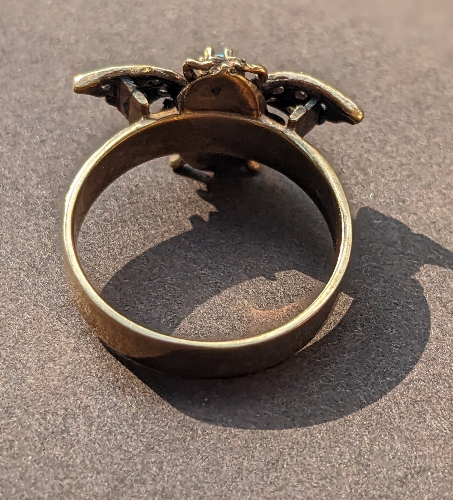 Opal and Diamond Bug Ring