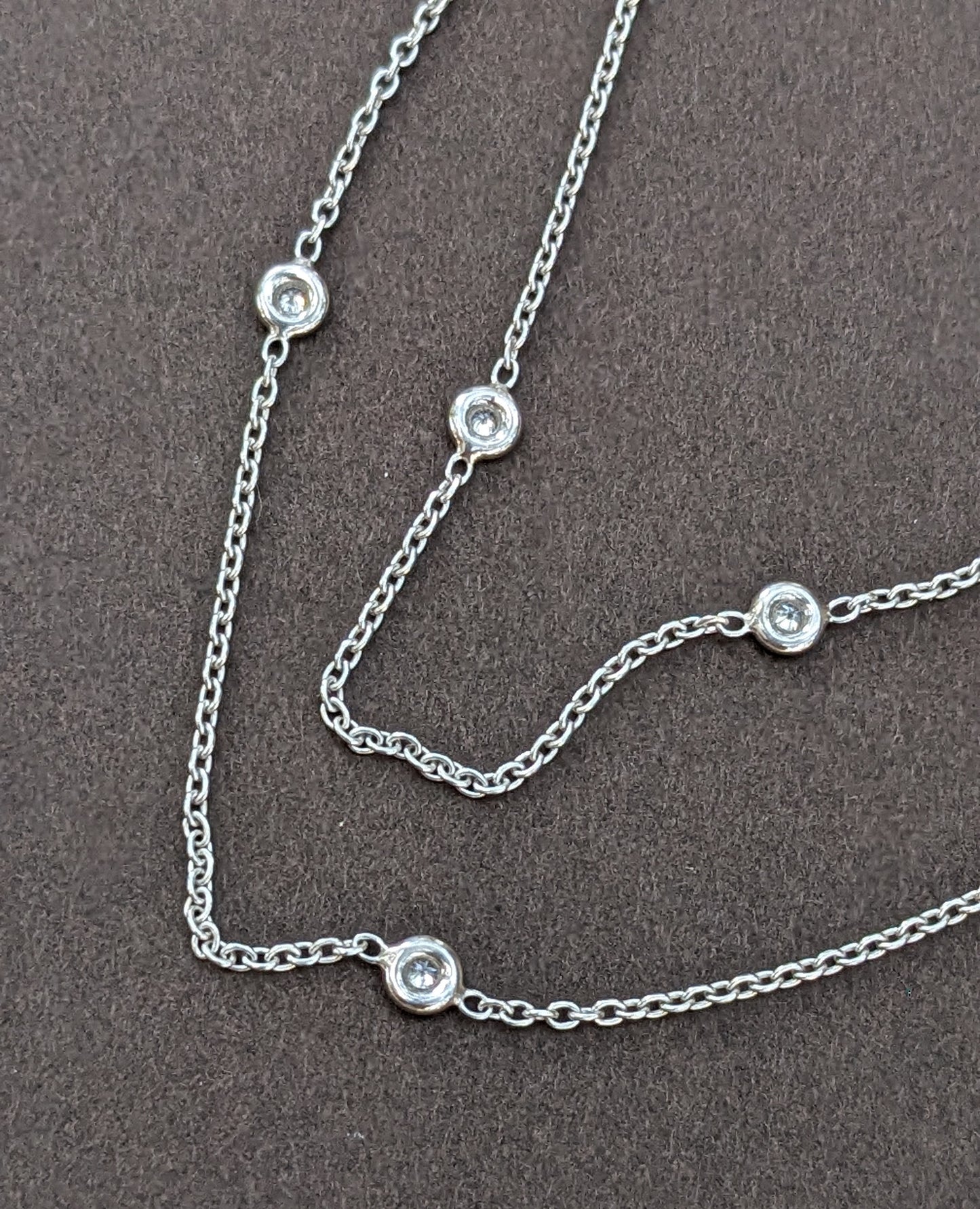 Diamond by the yard necklace