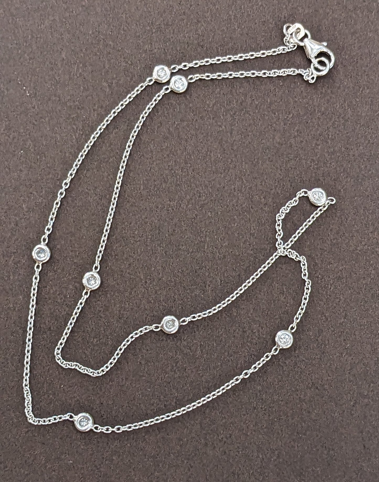 Diamond by the yard necklace