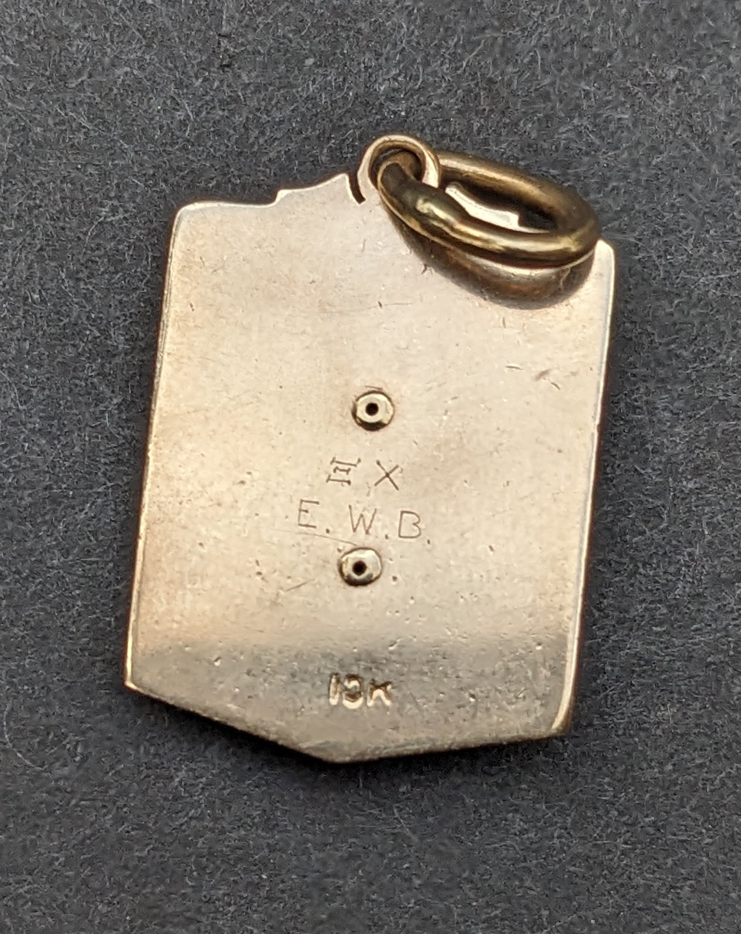 1930's Enamel bug charm 10k