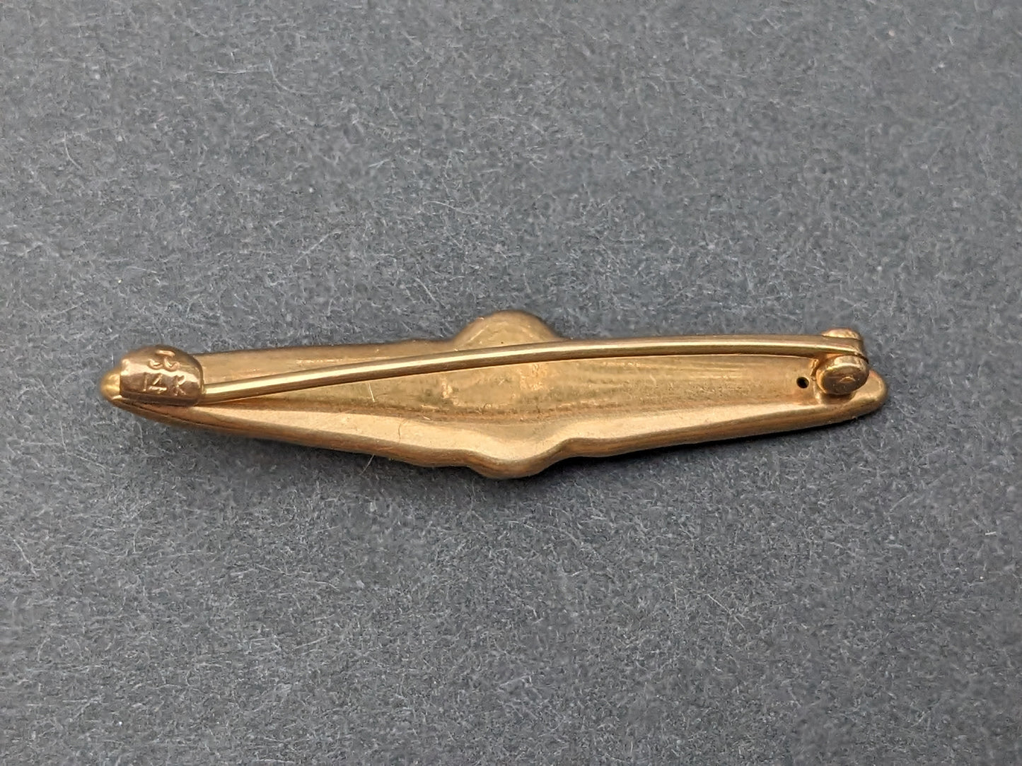 14K Art Nouveau Brooch 14K Enamel Lady with Hair