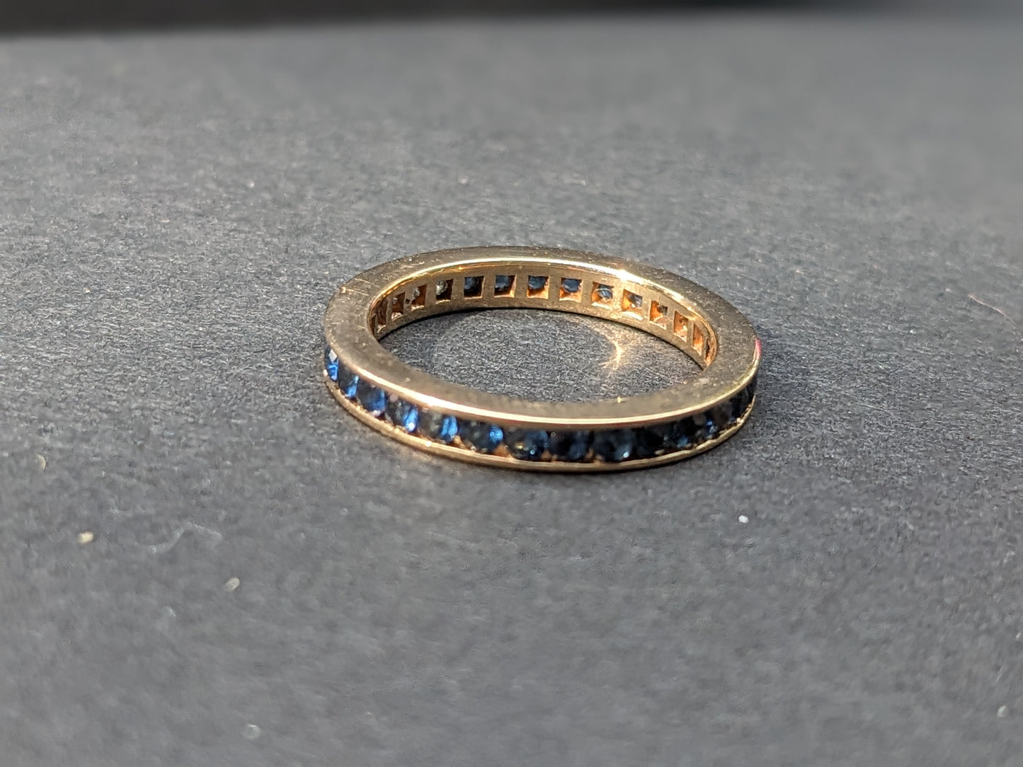 14K Sapphire Eternity Band