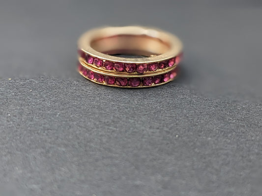 14K Pair of Ruby Rings
