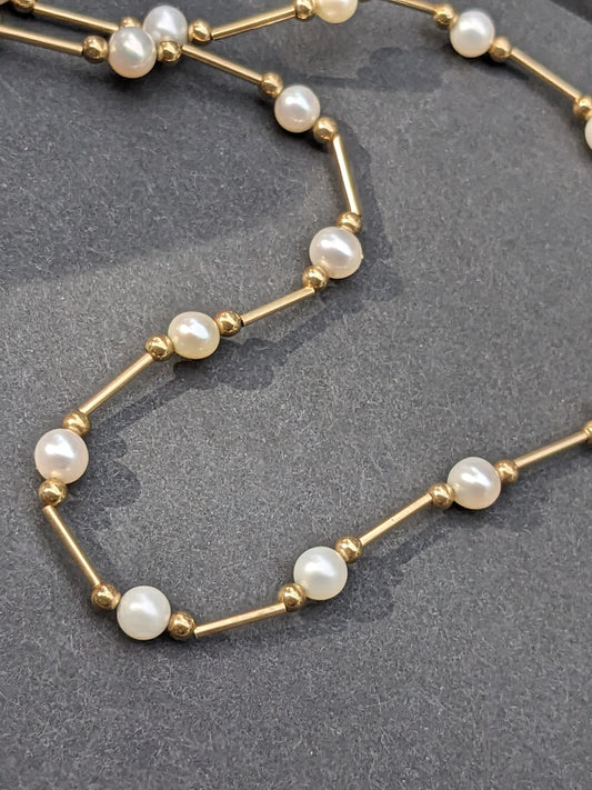 14K and Pearl Necklace