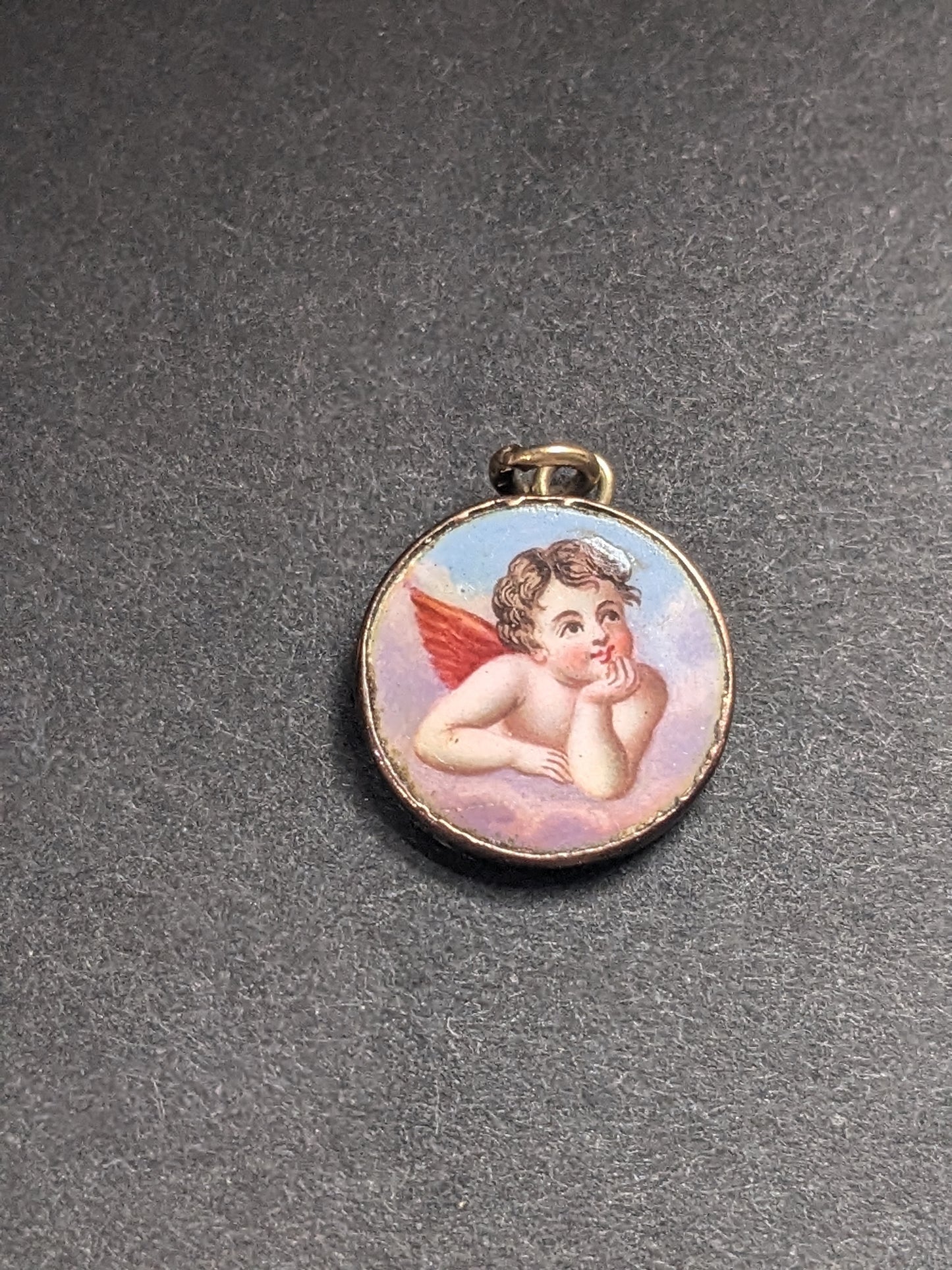9K and 14K Enamel Angel Charm