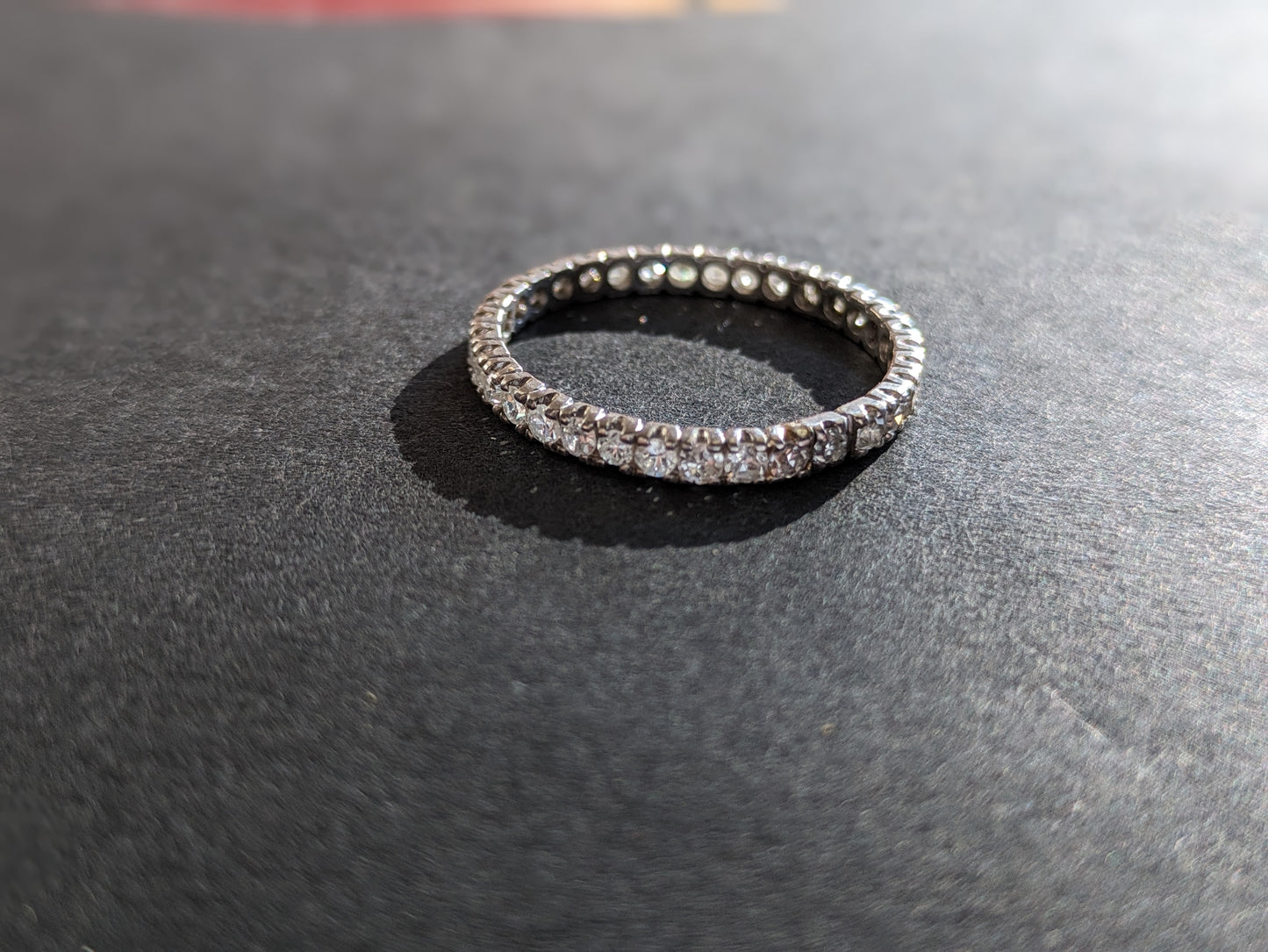 Vintage diamond eternity band size 11