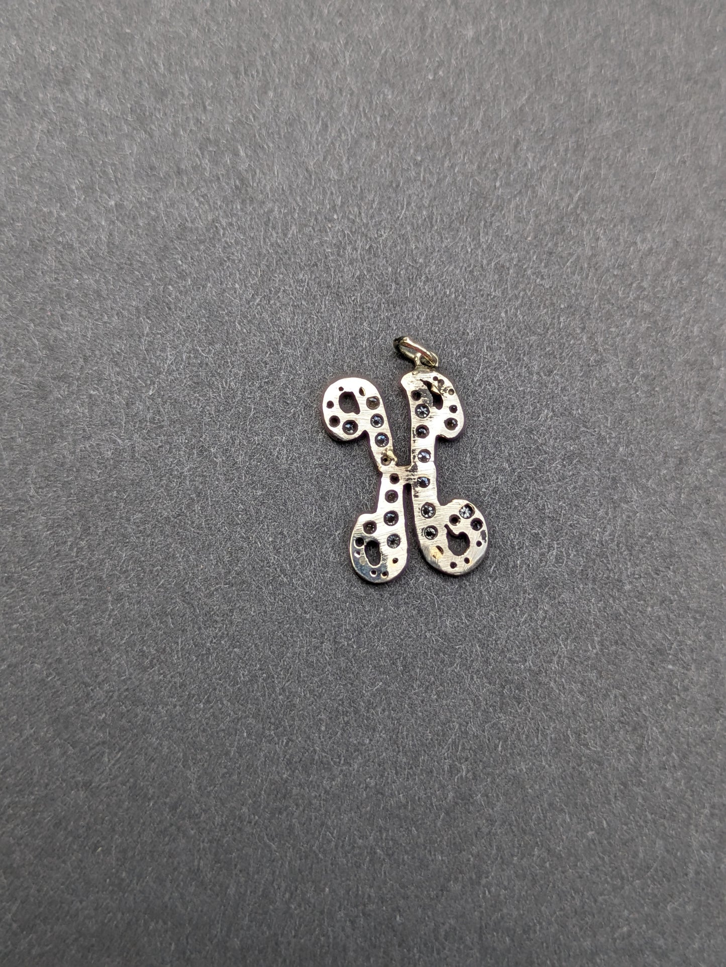 14k "K" Initial Charm