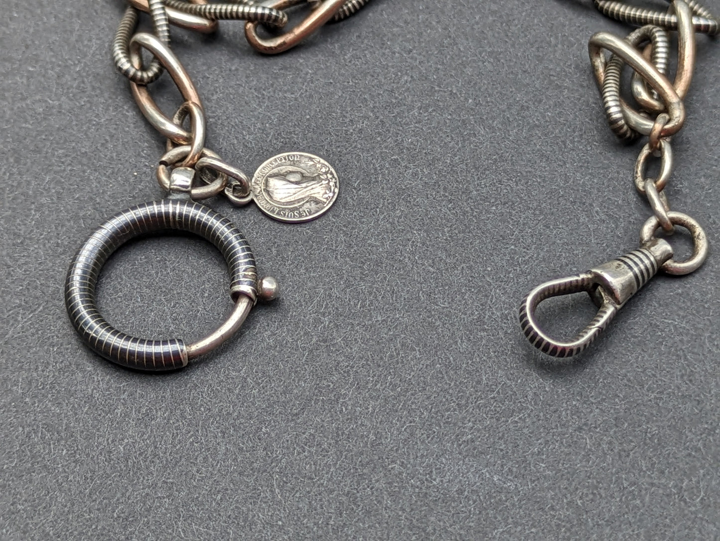 Victorian Niello Chain with Dog Clip