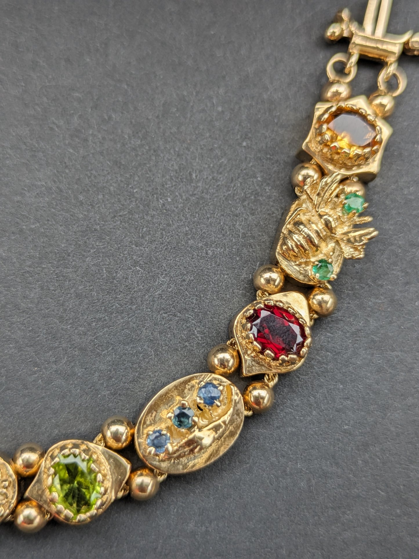 14K vintage slide bracelet