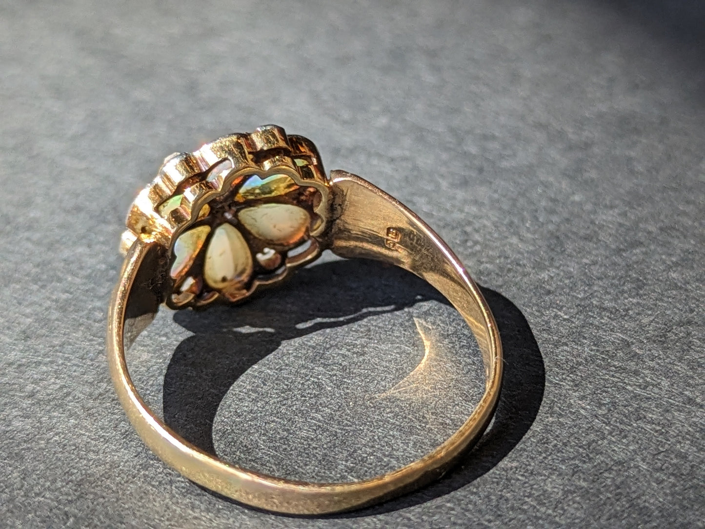 18K English opal ring