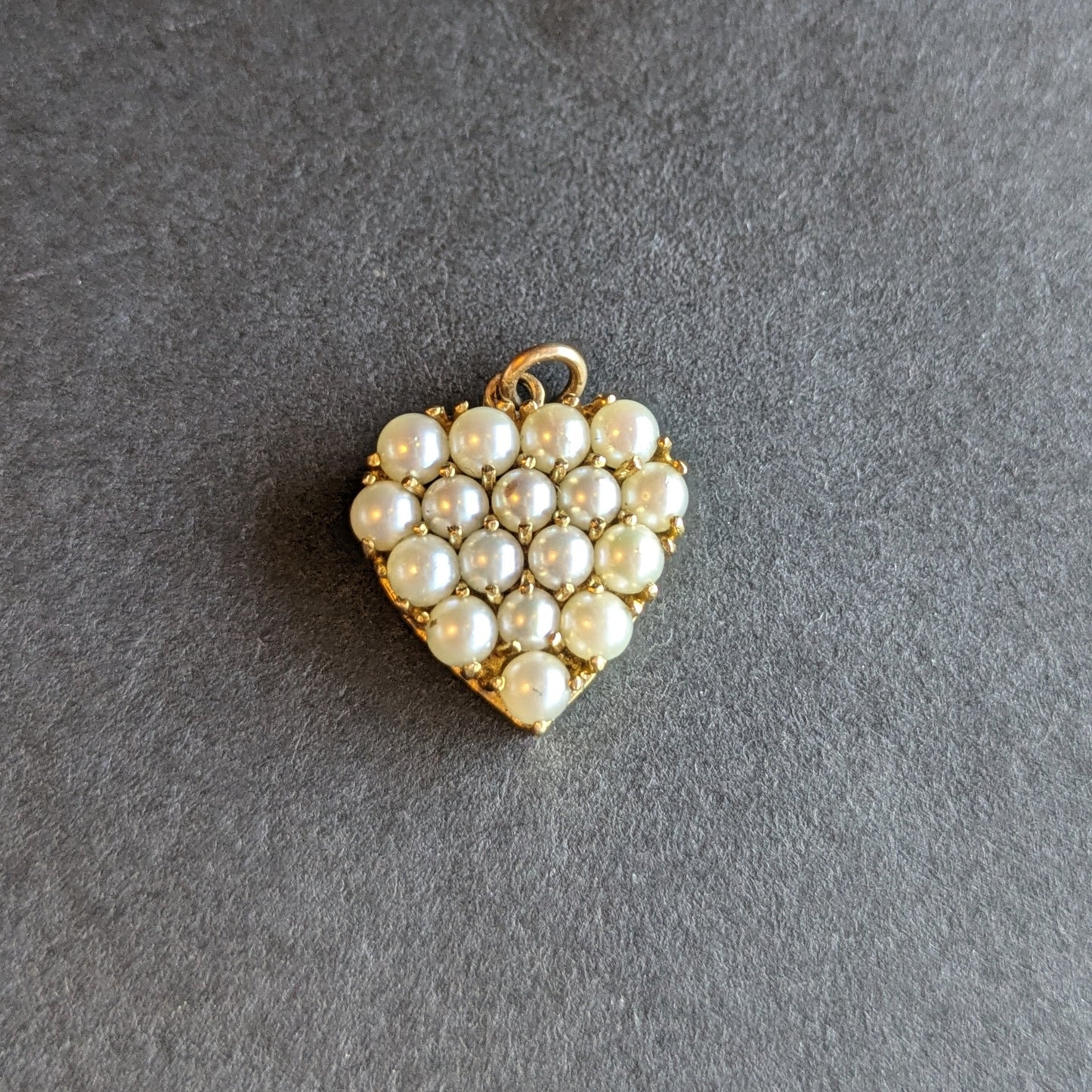 Pearl Heart Charm