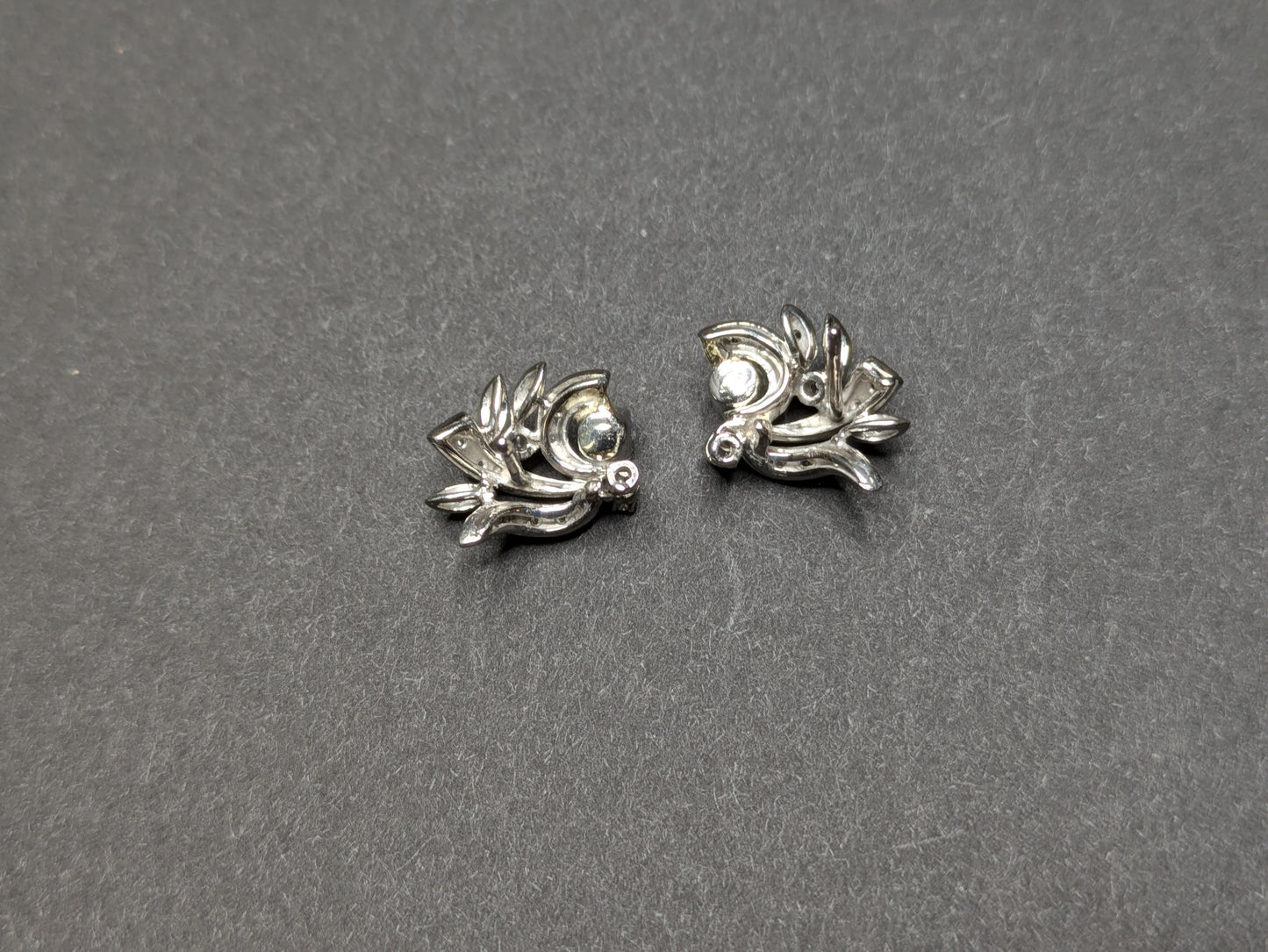 White Gold Diamond Post Earrings