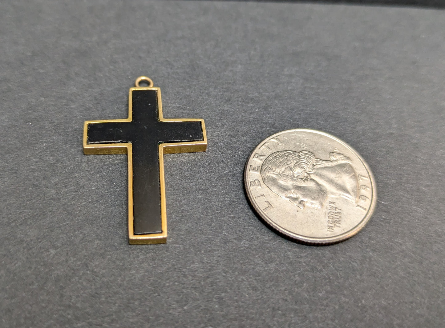 14k Onyx Cross