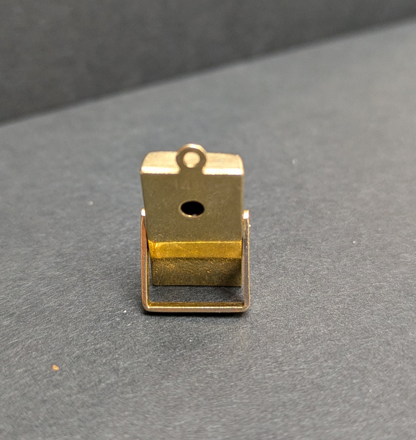 14k Beach Radio Charm with Moving Dial and Stand
