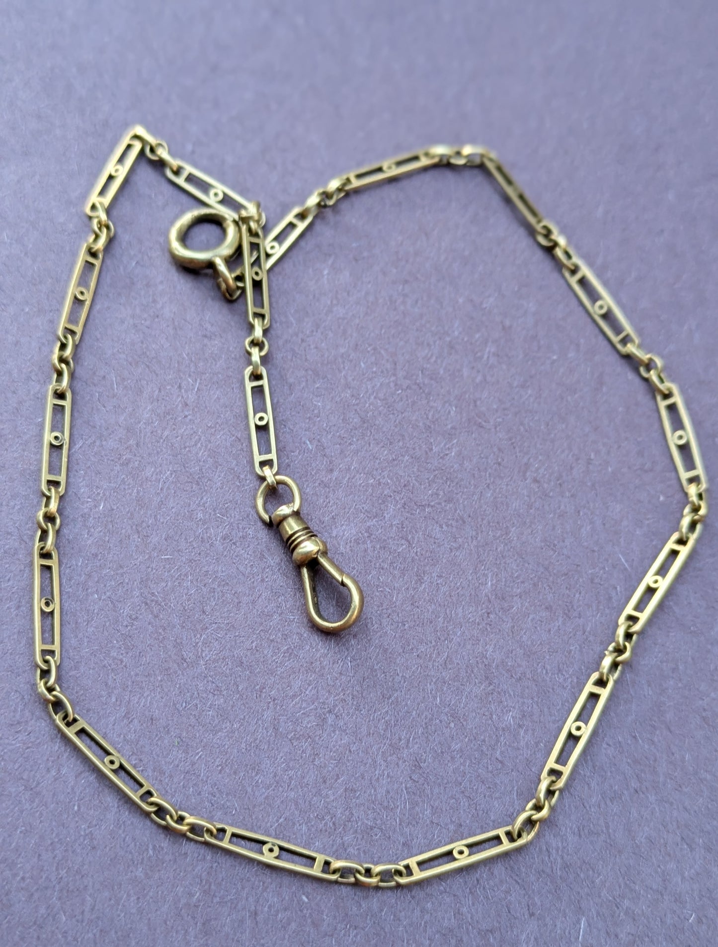 14k Elaborate Watch Chain