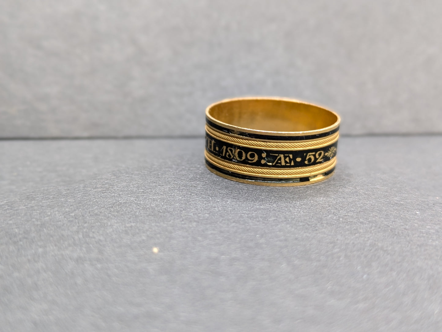 Black Enamel Mourning Band