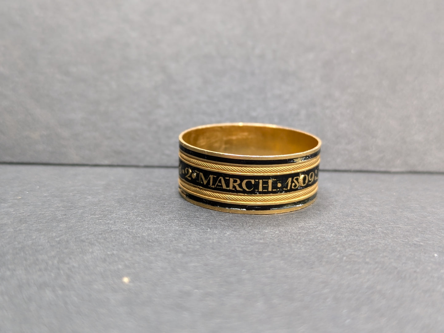 Black Enamel Mourning Band