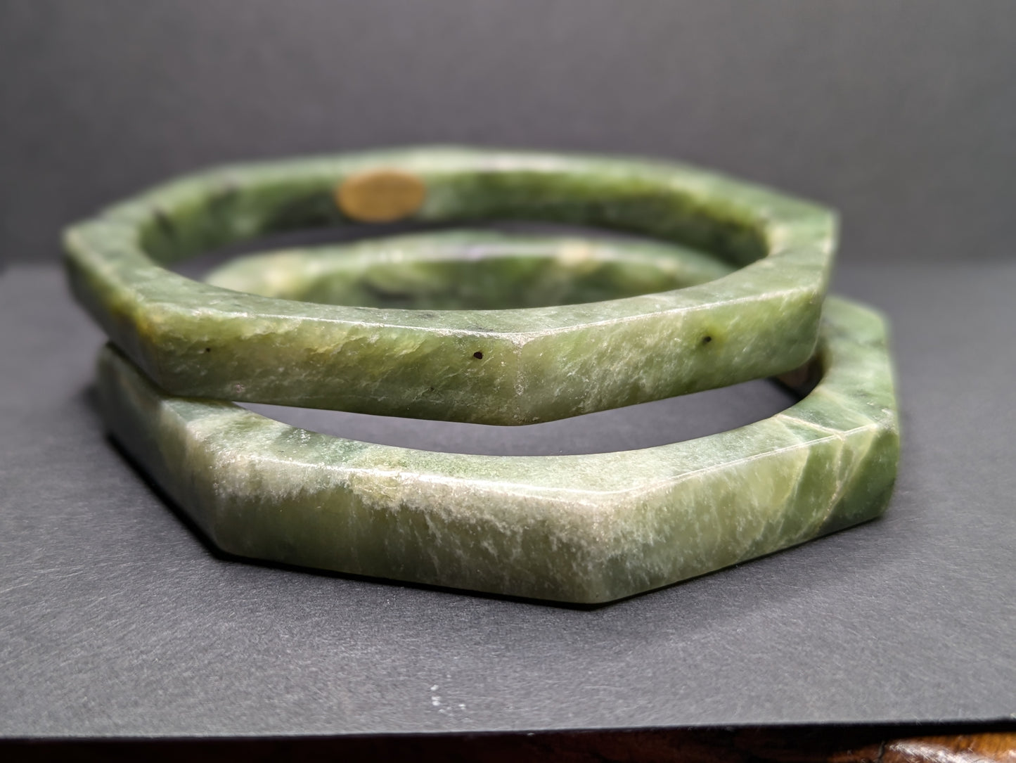 Miriam Haskell Cut Stone Bangles Pair