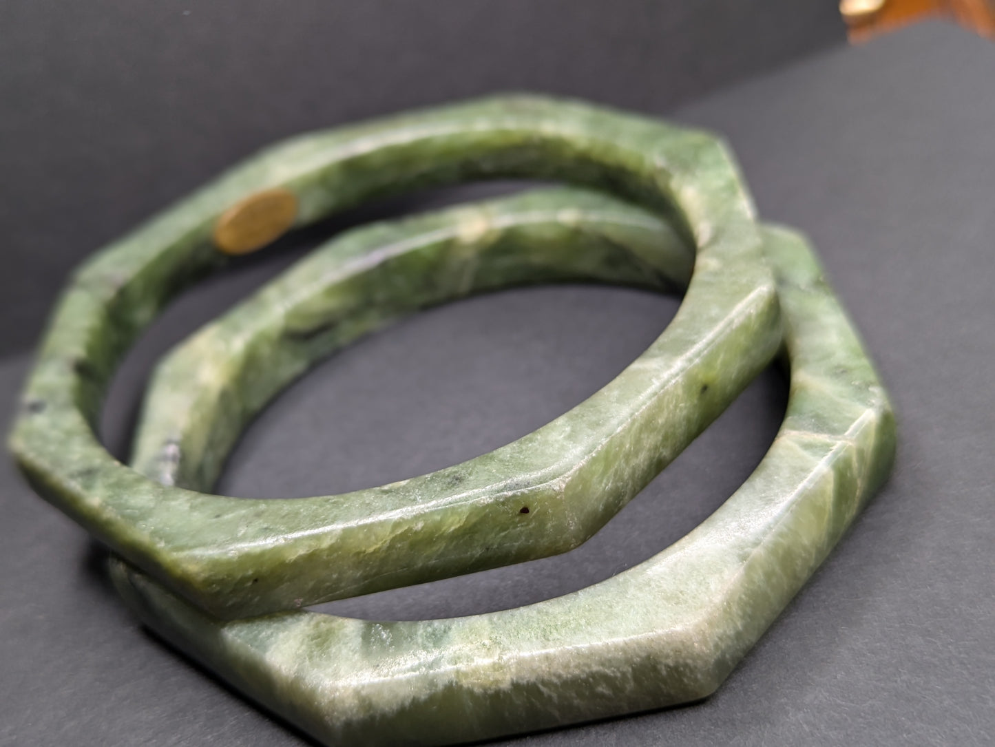 Miriam Haskell Cut Stone Bangles Pair
