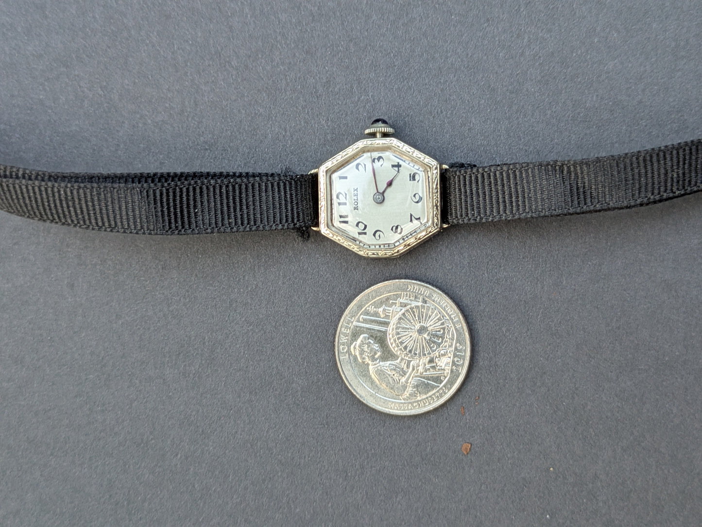 Art Deco 14k White Gold Rolex