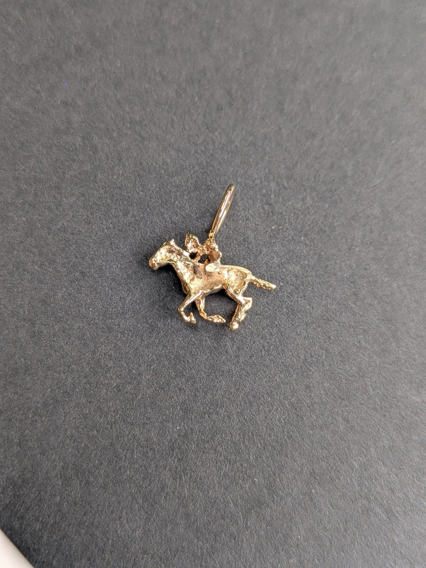 14k Jockey Charm