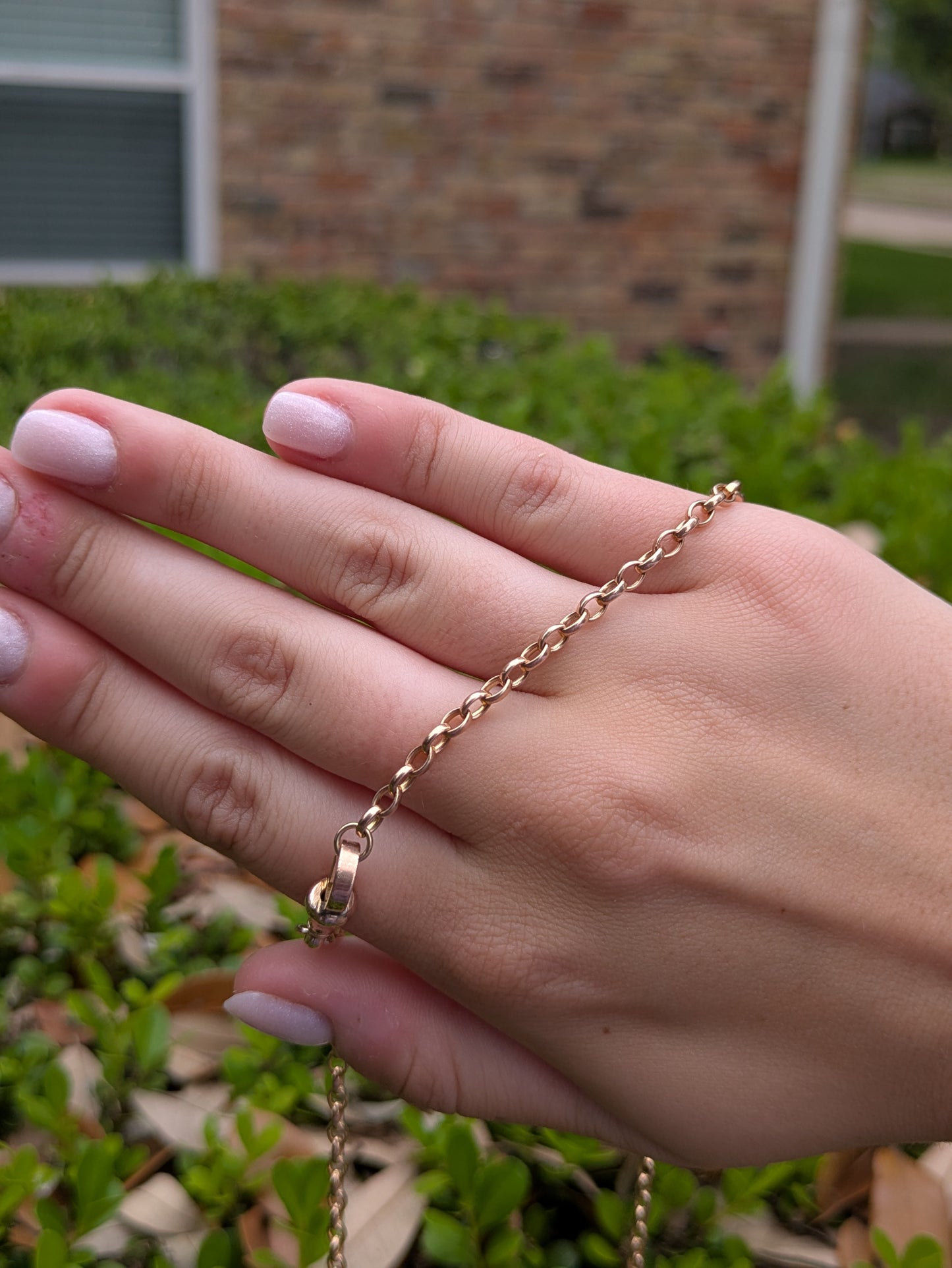 Long Rose Gold 9k Chain with Wide Dog Clip