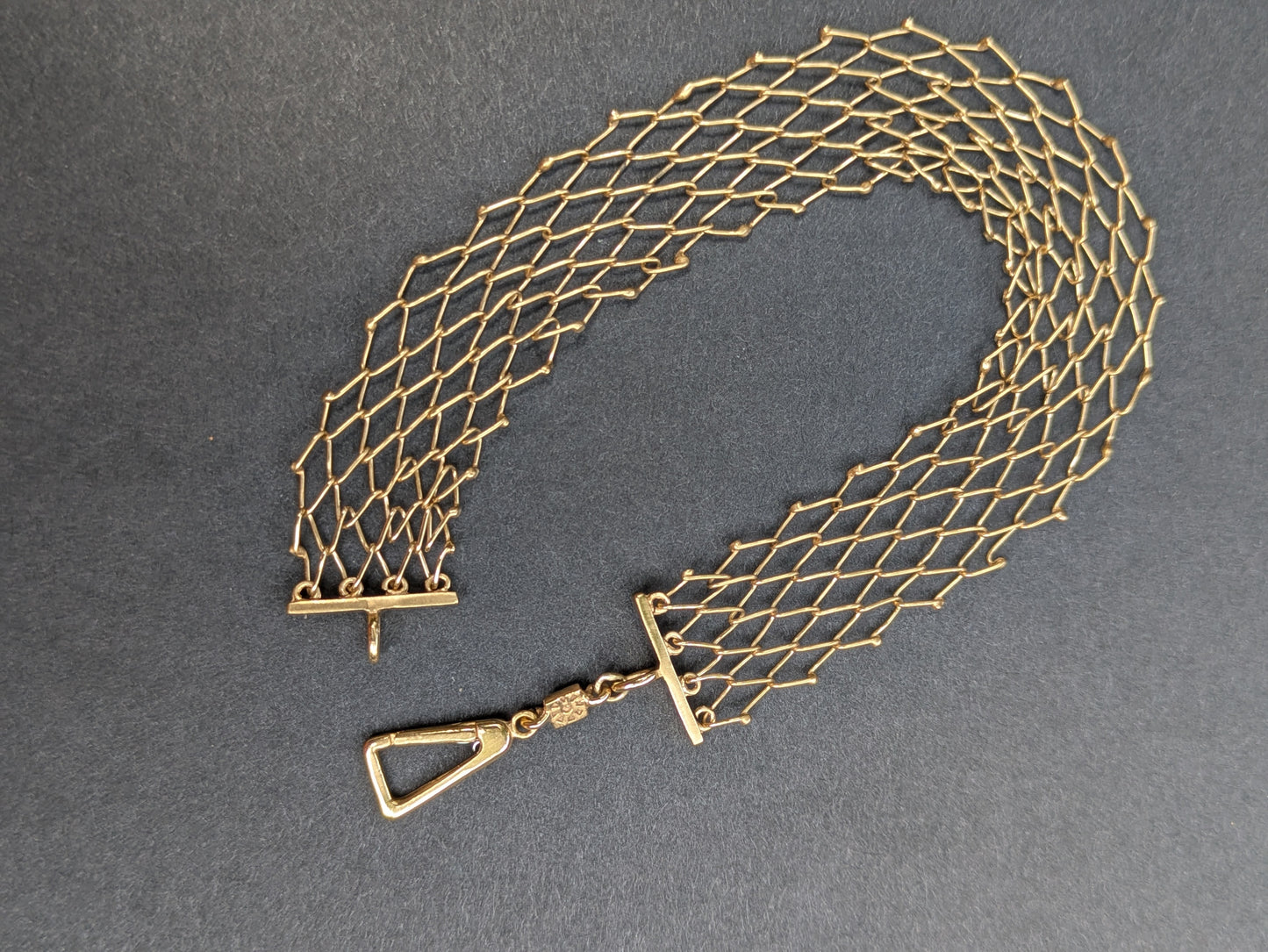 18k Watch Clip Mesh Bracelet
