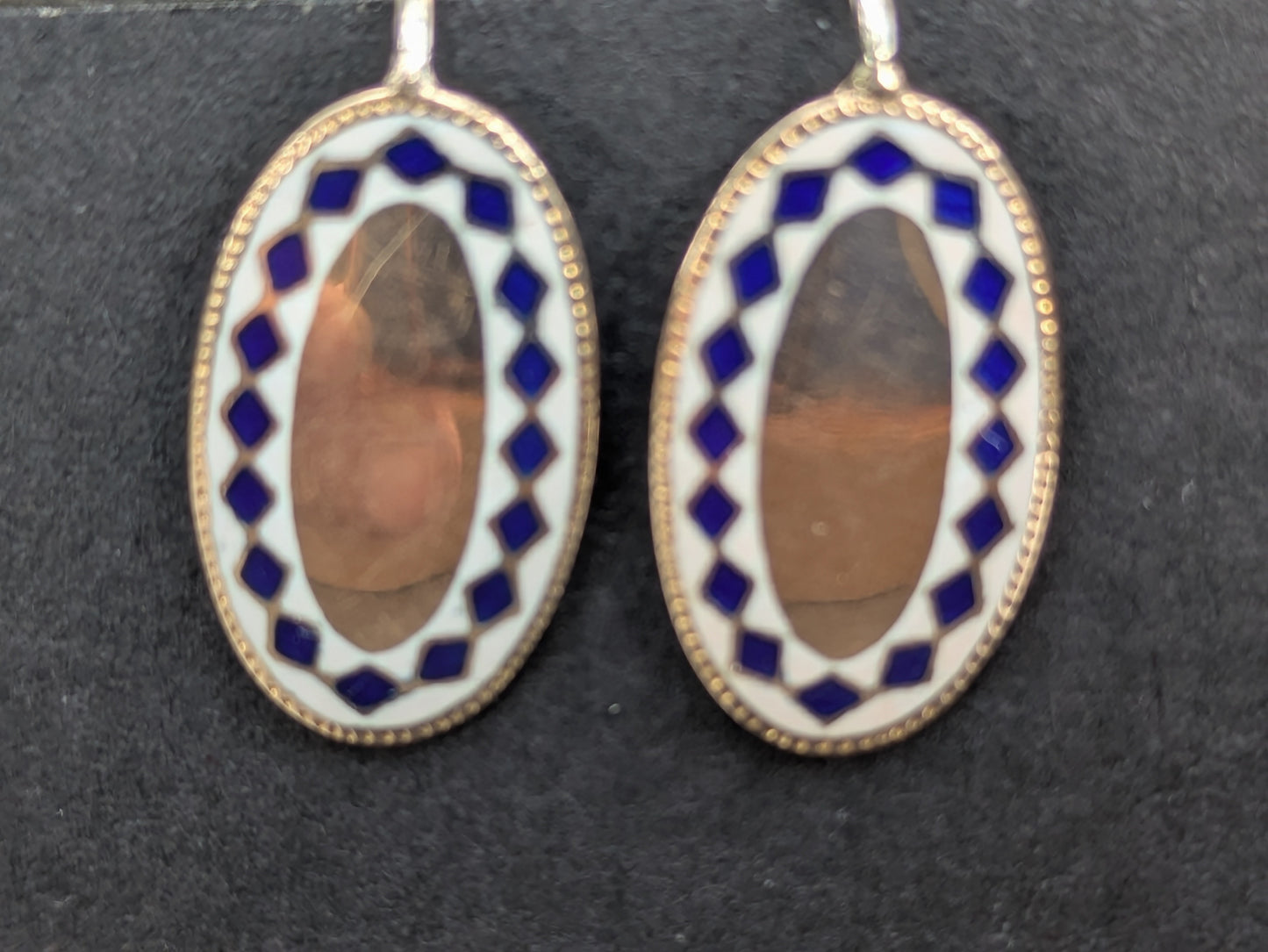 14k Enamel Earrings