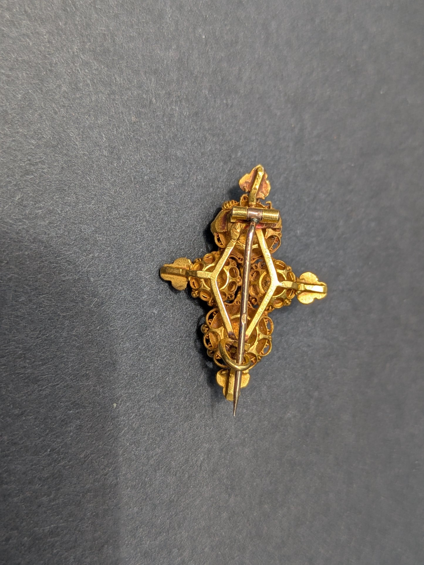 Antique Dutch Gold Brooch from Late 1800's