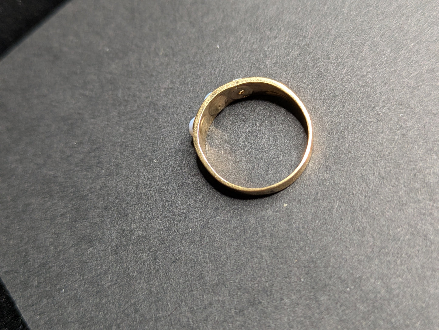 Art Deco 14k 3 Opal Ring