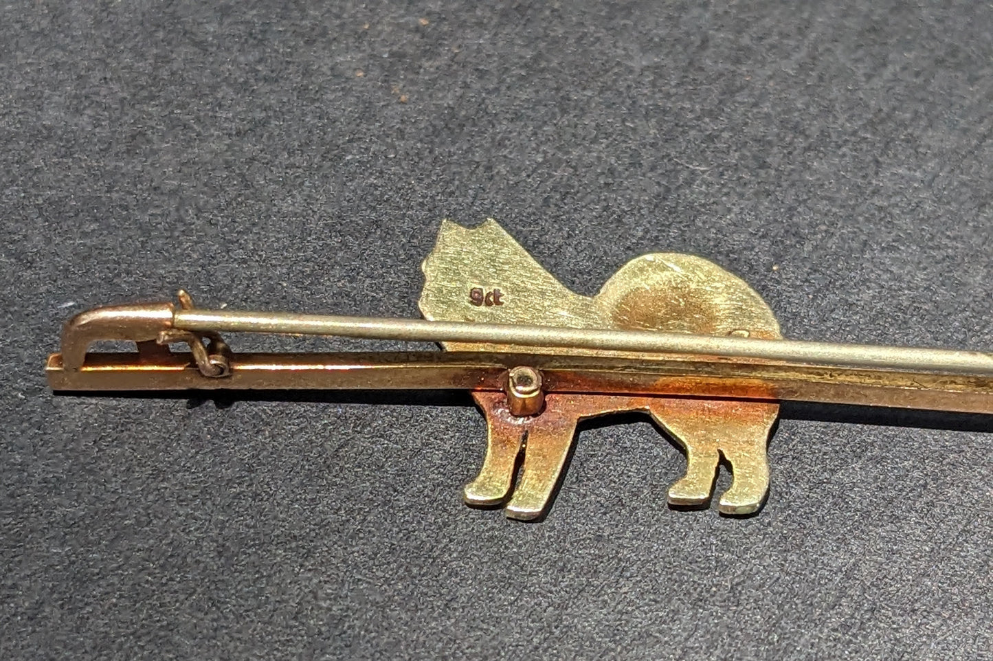 English enamel Chow Chow brooch
