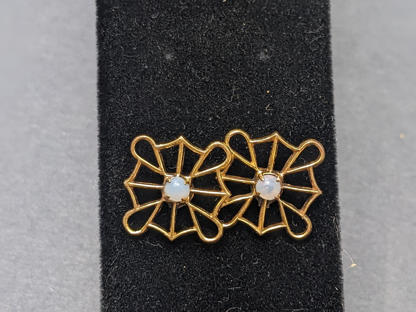 Opal and Gold Earrings